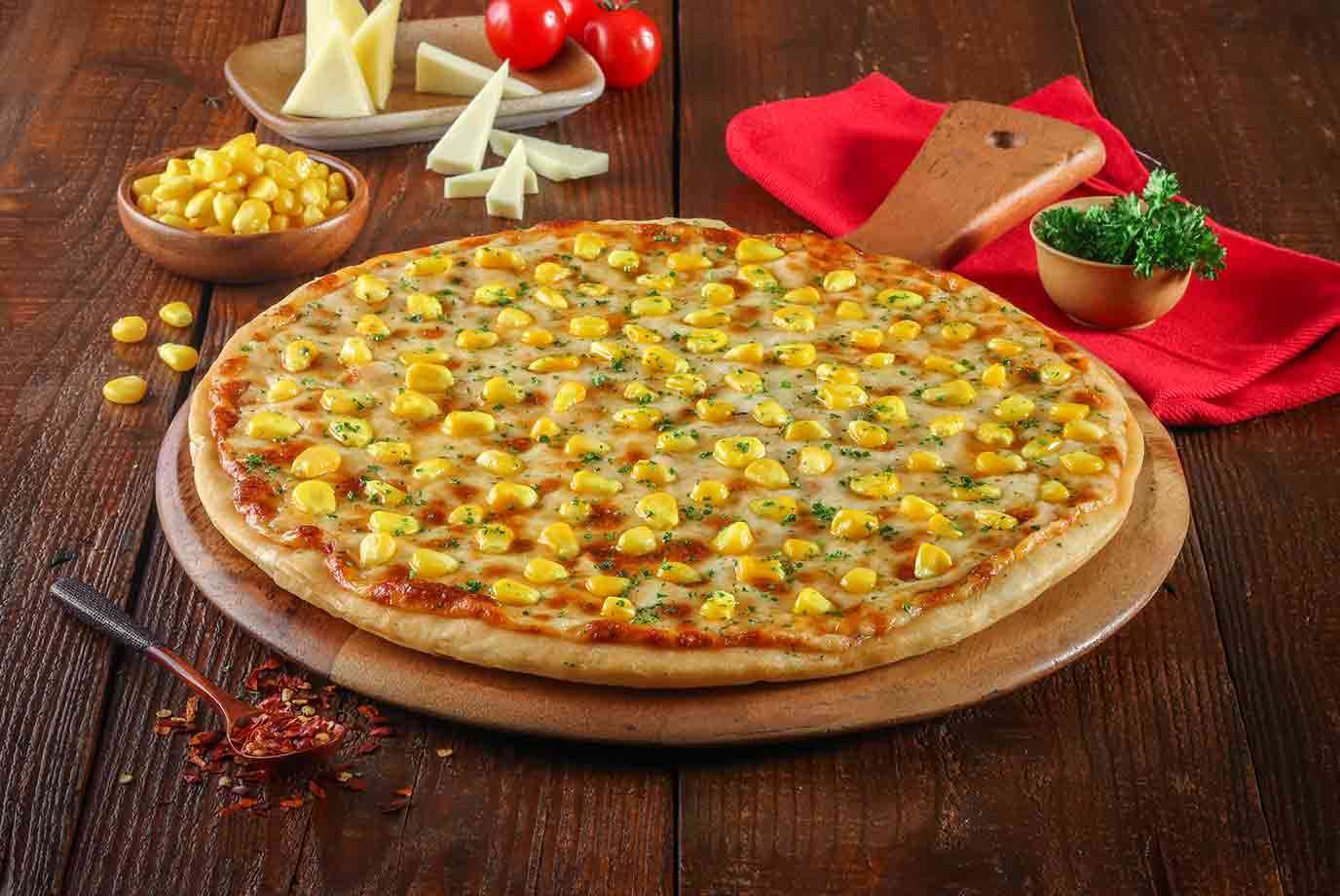 Corn & Cheese Pizza